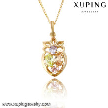 31765 Xuping new designed gold plated natural stone pendant